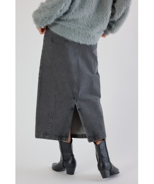 RODEO CROWNS WIDE BOWL（ロデオクラウンズワイドボウル）の「カーブデニムマキシスカート（デニムスカート・レディース・ブルー/ブラック/ブラウン・SMALL/MEDIUM）」の11枚目の写真