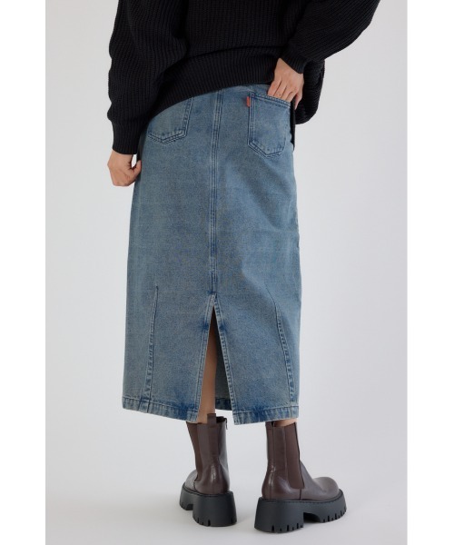 RODEO CROWNS WIDE BOWL（ロデオクラウンズワイドボウル）の「カーブデニムマキシスカート（デニムスカート・レディース・ブルー/ブラック/ブラウン・SMALL/MEDIUM）」の18枚目の写真