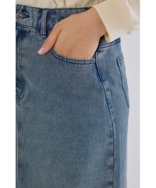セール】カーブデニムマキシスカート（デニムスカート）｜RODEO CROWNS