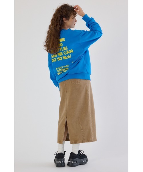 RODEO CROWNS WIDE BOWL（ロデオクラウンズワイドボウル）の「カーブデニムマキシスカート（デニムスカート・レディース・ブルー/ブラック/ブラウン・SMALL/MEDIUM）」の8枚目の写真