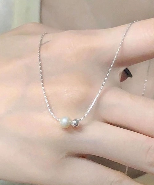 YU-KA:シンプルパールネックレス simple Pearl necklace（ネックレス