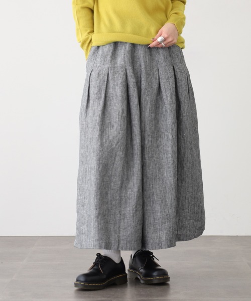 ubasoku(ウバソク)の「ubasoku キュロットパンツ ブラックピンストライプ(その他パンツ・レディース・ブラック系・FREE)」の1枚目の写真