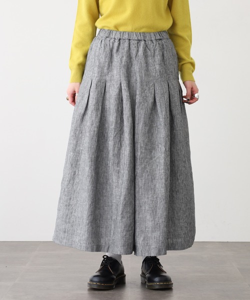 ubasoku(ウバソク)の「ubasoku キュロットパンツ ブラックピンストライプ(その他パンツ・レディース・ブラック系・FREE)」の6枚目の写真
