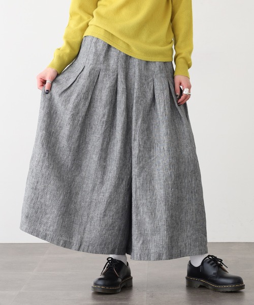 ubasoku(ウバソク)の「ubasoku キュロットパンツ ブラックピンストライプ(その他パンツ・レディース・ブラック系・FREE)」の3枚目の写真
