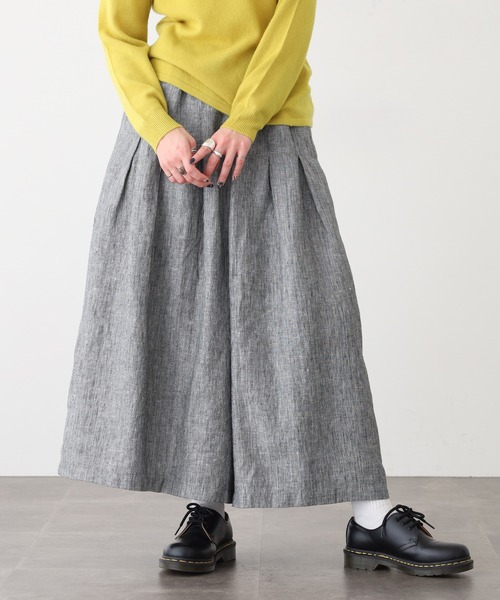 ubasoku(ウバソク)の「ubasoku キュロットパンツ ブラックピンストライプ(その他パンツ・レディース・ブラック系・FREE)」の2枚目の写真