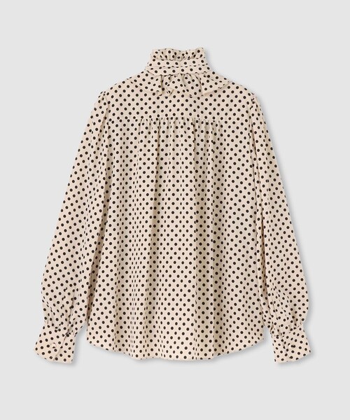 ◇【LOULOU WILLOUGHBY】デシンドットフリルボウタイブラウス（その他