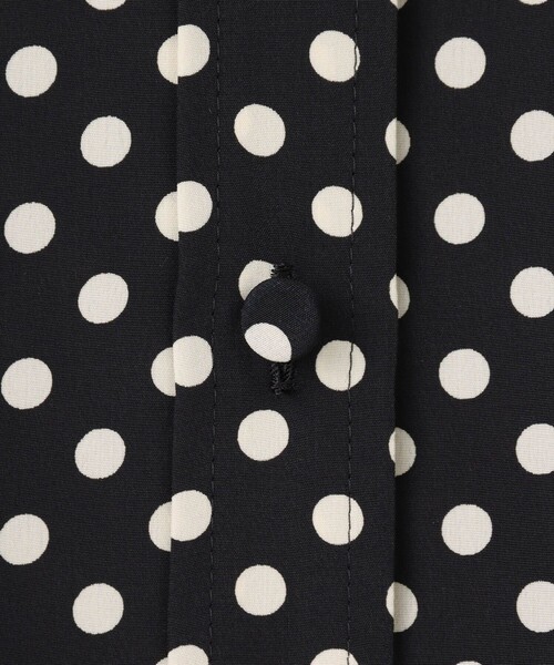 LOULOU WILLOUGHBY（ルルウィルビー）の「【LOULOU WILLOUGHBY】デシンドットフリルボウタイブラウス（シャツ/ブラウス・レディース・ライトベージュ/ブラック/オフホワイト・2）」の18枚目の写真