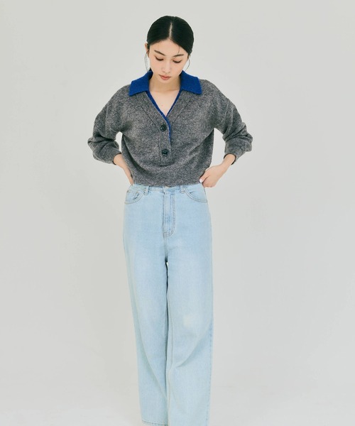 トップス Niku テンセルポロニットトップス