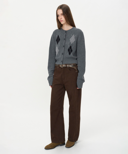 INSILENCE WOMEN(インサイレンスウーマン)の「カーブラインコットンデニムブラウン(デニムパンツ・レディース・その他・X-SMALL/SMALL/MEDIUM/LARGE)」の4枚目の写真