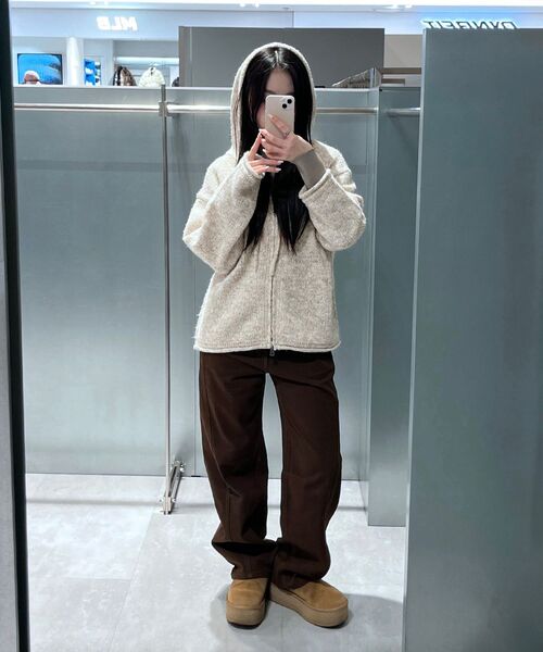 INSILENCE WOMEN(インサイレンスウーマン)の「カーブラインコットンデニムブラウン(デニムパンツ・レディース・その他・X-SMALL/SMALL/MEDIUM/LARGE)」の8枚目の写真