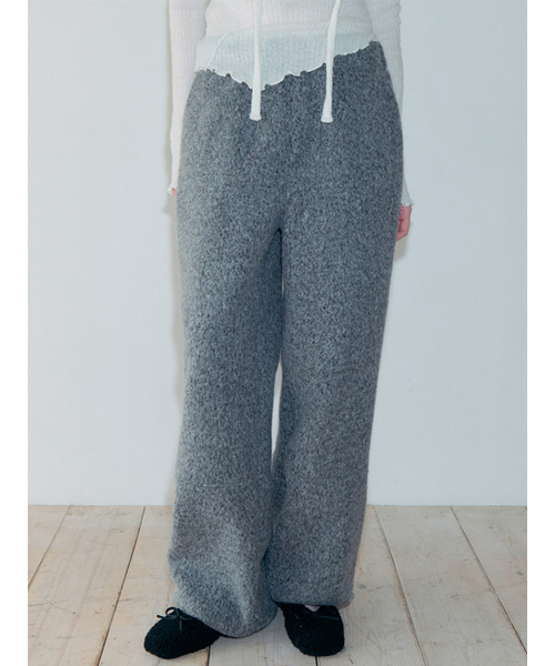 ETMON（エトモン）の「Fur Banding Pants, Charcoal（その他パンツ・レディース・その他・F）」の3枚目の写真