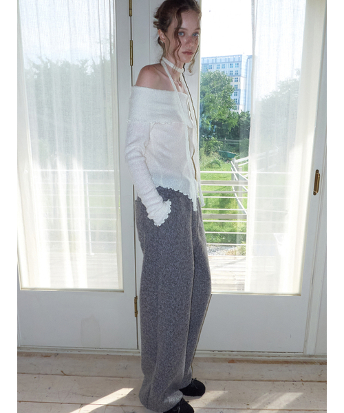 ETMON（エトモン）の「Fur Banding Pants, Charcoal（その他パンツ・レディース・その他・F）」の6枚目の写真