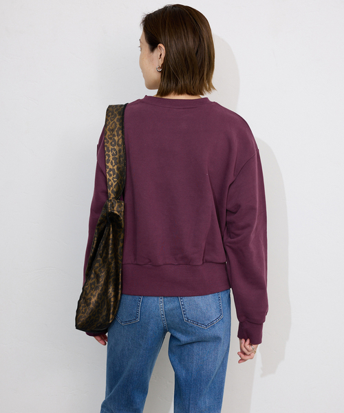 Champion(チャンピオン)の「Champion/チャンピオン SLOBE別注 クルーネックスウェット(スウェット・レディース・ボルドー/ブラック/アイボリー/グレー・FREE)」の8枚目の写真