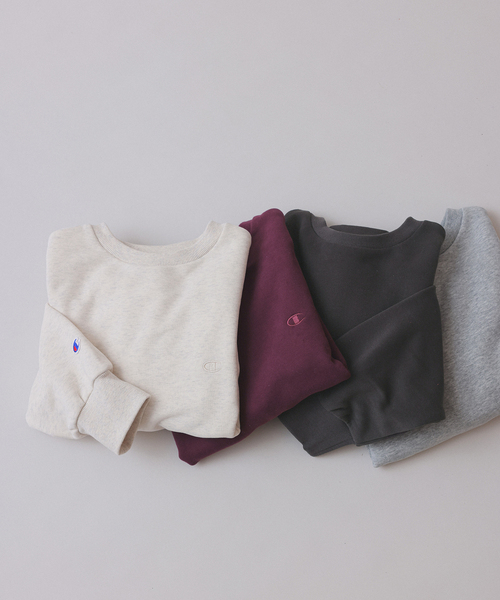 Champion(チャンピオン)の「Champion/チャンピオン SLOBE別注 クルーネックスウェット(スウェット・レディース・ボルドー/ブラック/アイボリー/グレー・FREE)」の11枚目の写真