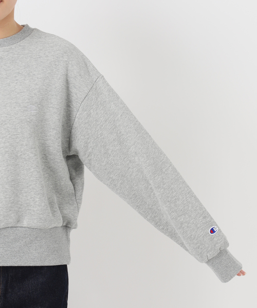 Champion(チャンピオン)の「Champion/チャンピオン SLOBE別注 クルーネックスウェット(スウェット・レディース・ボルドー/ブラック/アイボリー/グレー・FREE)」の17枚目の写真