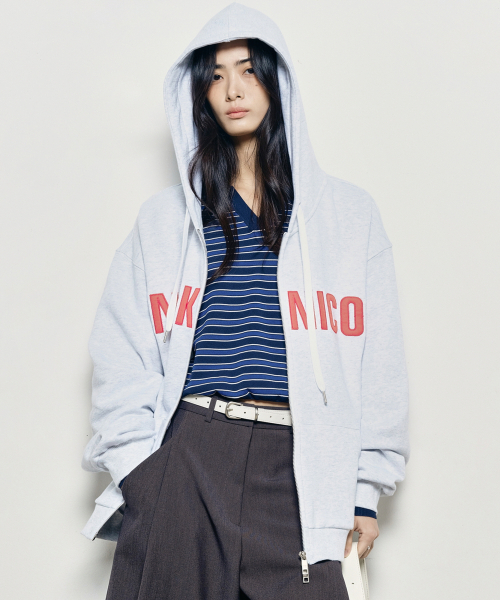 NICK&NICOLE(ニックアンドニコール)の「NICOLE PATCH WARM HOOD ZIP UP_MELANGE(パーカー・レディース・その他・MEDIUM/LARGE)」の3枚目の写真