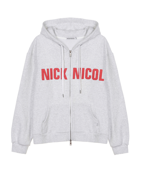 NICK&NICOLE(ニックアンドニコール)の「NICOLE PATCH WARM HOOD ZIP UP_MELANGE(パーカー・レディース・その他・MEDIUM/LARGE)」の5枚目の写真