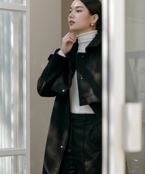 MAYVERU(メイバーユー)の「Cabo Pintuck Pants _ Black(スラックス・レディース・ブラック・SMALL/MEDIUM)」の4枚目の写真
