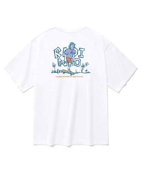 RADINEO(ラディネオ)の「ヨングボード 半袖Tシャツ ホワイト(Tシャツ/カットソー・メンズ・その他・LARGE/MEDIUM/SMALL/X-LARGE)」の1枚目の写真