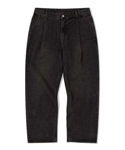 DE GRAND MATIN（ディグランドマーティン）の「WIDE ONE TUCK DENIM PANTS_BLACK（デニムパンツ・メンズ・その他・MEDIUM/LARGE）」の3枚目の写真