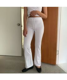 バタードローストリングパンツ ホワイト