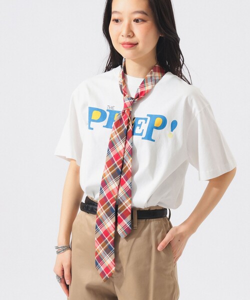 BEAMS BOY（ビームスボーイ）の「マドラス チェック ネクタイ（その他・レディース・ワイン/オレンジ/レッド・ONE SIZE）」の4枚目の写真