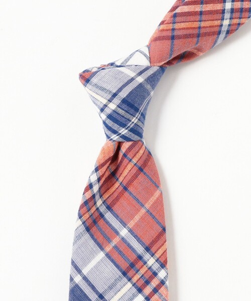 BEAMS BOY（ビームスボーイ）の「マドラス チェック ネクタイ（その他・レディース・ワイン/オレンジ/レッド・ONE SIZE）」の8枚目の写真