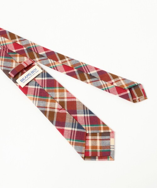 BEAMS BOY（ビームスボーイ）の「マドラス チェック ネクタイ（その他・レディース・ワイン/オレンジ/レッド・ONE SIZE）」の11枚目の写真