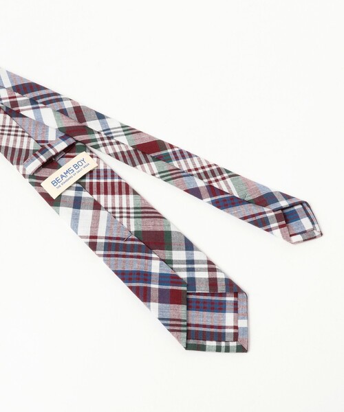 BEAMS BOY（ビームスボーイ）の「マドラス チェック ネクタイ（その他・レディース・ワイン/オレンジ/レッド・ONE SIZE）」の14枚目の写真
