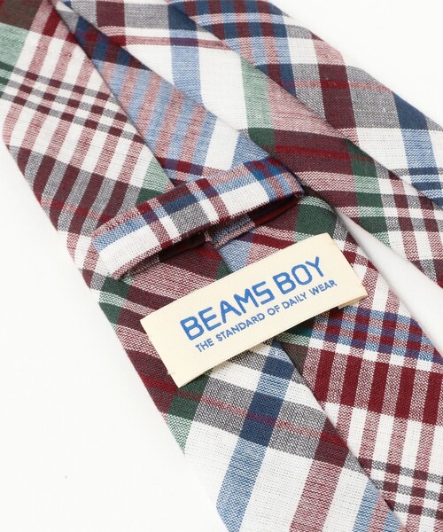 BEAMS BOY（ビームスボーイ）の「マドラス チェック ネクタイ（その他・レディース・ワイン/オレンジ/レッド・ONE SIZE）」の15枚目の写真
