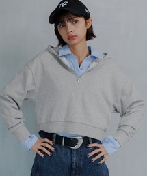 PAGEBOY | ハーフＺＩＰショートパーカー(パーカー)