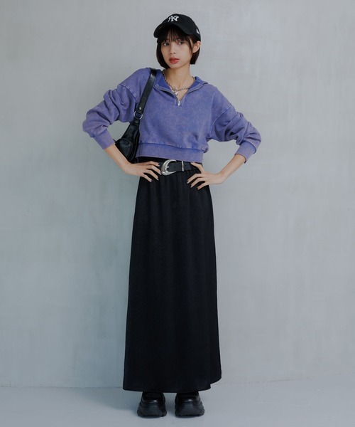 PAGEBOY（ページボーイ）の「ハーフZIPショートパーカー（パーカー・レディース・グレー/ブルー/チャコールグレー・FREE）」の17枚目の写真