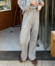 KOBE LETTUCE | [ yuri.さんコラボ ]ミンク風裏起毛刺繍入りリブスウェットパンツ(スウェットパンツ)