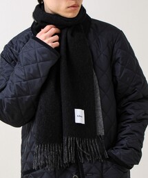 GLOSTER | 【カシミヤブレンド】ウールリバーシブルソリッドマフラー(マフラー)