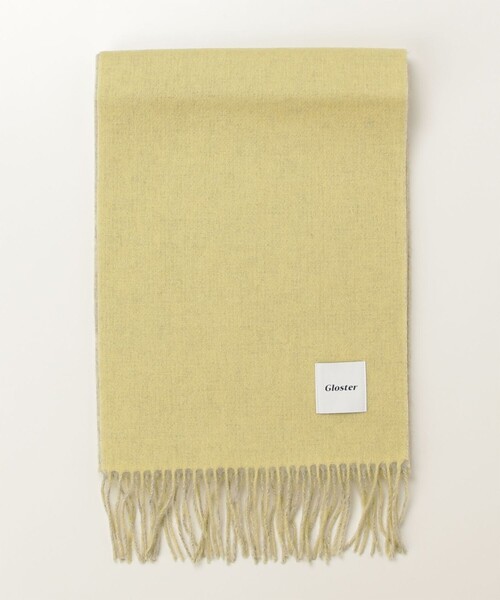 GLOSTER（グロスター）の「【カシミヤブレンド】ウールリバーシブルソリッドマフラー（マフラー・メンズ・ブラウン/イエロー/ネイビー/ブラック・FREE）」の22枚目の写真