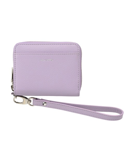 シュリンクレザー・ラウンドファスナー蛇腹式コンパクト財布