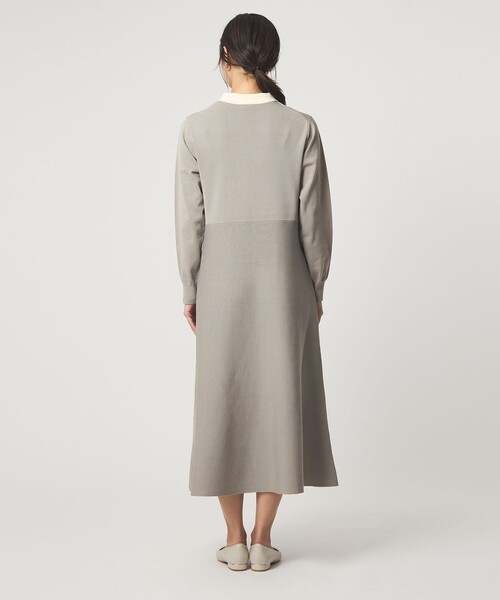 ハイショク エリツキ ニット ワンピース（ワンピース）｜green label