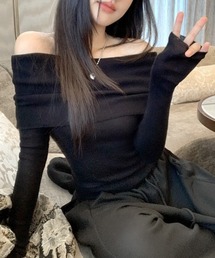 オフショルニット