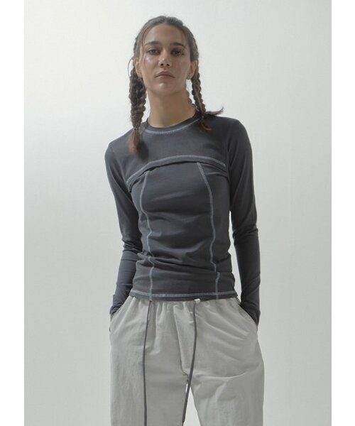 SENIK(セニク)の「Handwraps stitches long sleeve - Grey(Tシャツ/カットソー・レディース・その他・FREE)」の3枚目の写真