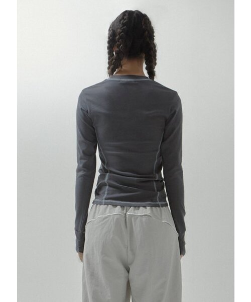 SENIK(セニク)の「Handwraps stitches long sleeve - Grey(Tシャツ/カットソー・レディース・その他・FREE)」の6枚目の写真