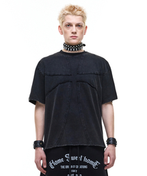 Op. 07 SYMBOLIC WASHED T-SHIRTS BLACK