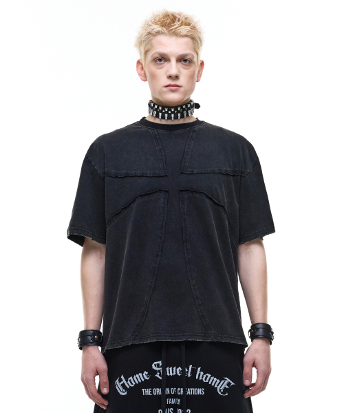 OPUS 0012(オーパス0012)の「Op. 07 SYMBOLIC WASHED T-SHIRTS BLACK(Tシャツ/カットソー・レディース・その他・SMALL/MEDIUM/LARGE)」の1枚目の写真