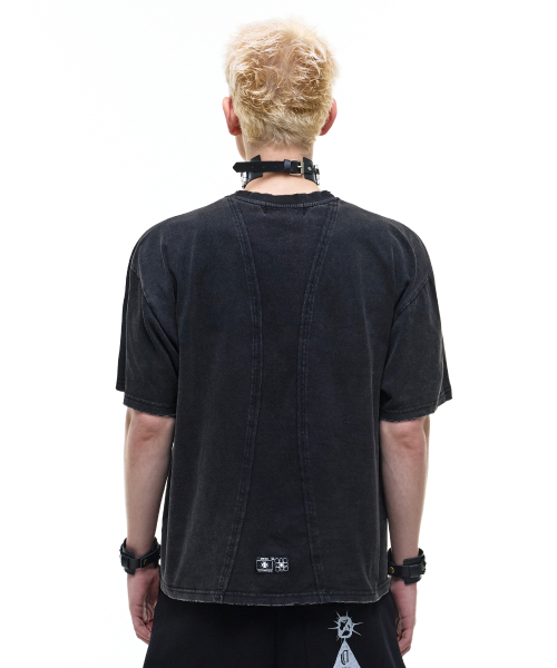 OPUS 0012(オーパス0012)の「Op. 07 SYMBOLIC WASHED T-SHIRTS BLACK(Tシャツ/カットソー・レディース・その他・SMALL/MEDIUM/LARGE)」の2枚目の写真
