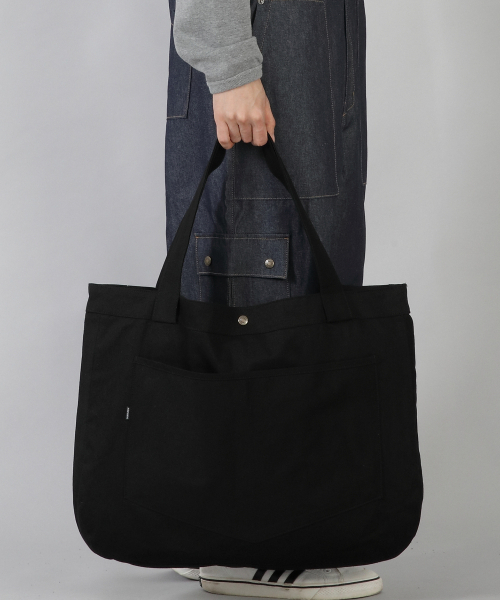 SAINTCREW(セントクルー)の「ラウンドボリュームペンタゴンポケットエコバッグ RVP-146 ブラック(エコバッグ/サブバッグ・メンズ・その他・フリー)」の1枚目の写真