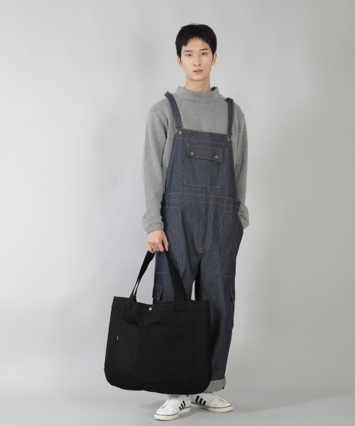 SAINTCREW(セントクルー)の「ラウンドボリュームペンタゴンポケットエコバッグ RVP-146 ブラック(エコバッグ/サブバッグ・メンズ・その他・フリー)」の4枚目の写真