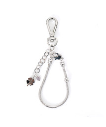 MINI FOCUS（ミニフォーカス）の「ラウンドスネークチェーン四つ葉クローバーファッションポイントキーホルダー MFK04（キーケース/キーアクセサリー）」