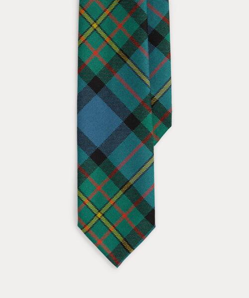 POLO RALPH LAUREN(ポロ ラルフ ローレン)の「ヴィンテージインスパイアード タータン ウール ネクタイ(ネクタイ・メンズ・ブルー・ONE)」の1枚目の写真
