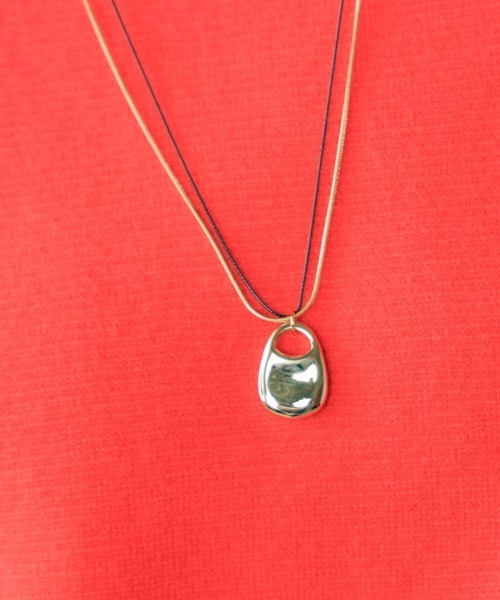 Bou Jeloud（ブージュルード）の「ワントップ２連ネックレス（ネックレス・レディース・シルバー/ゴールド・ONESIZE）」の2枚目の写真