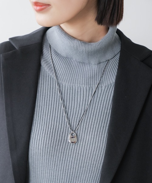 Bou Jeloud（ブージュルード）の「ワントップ２連ネックレス（ネックレス・レディース・シルバー/ゴールド・ONESIZE）」の5枚目の写真