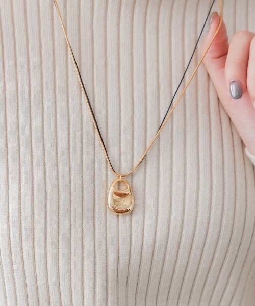 Bou Jeloud（ブージュルード）の「ワントップ２連ネックレス（ネックレス・レディース・シルバー/ゴールド・ONESIZE）」の7枚目の写真